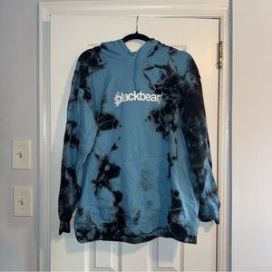 Blackbear Blue and Black Tie-Dye Hoodie